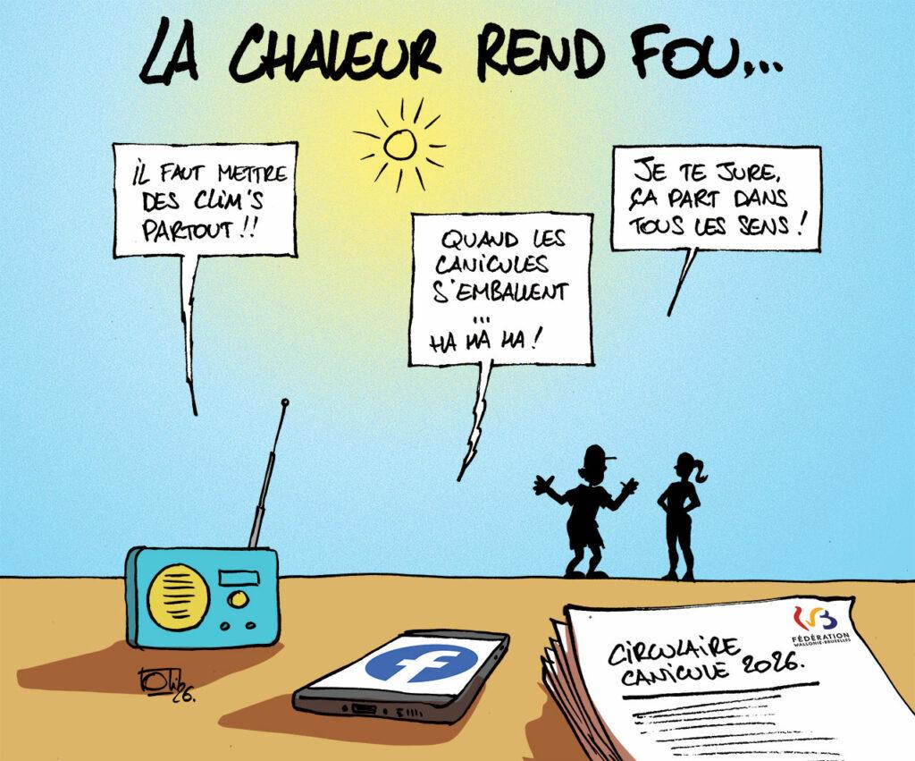 La chaleur rend fou